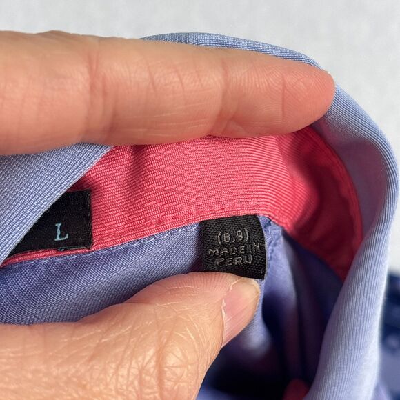 Greyson Youth Seals and Wolf Pring Polo Boys L 8-9 Blue Golf Performance Preppy - Picture 5 of 9